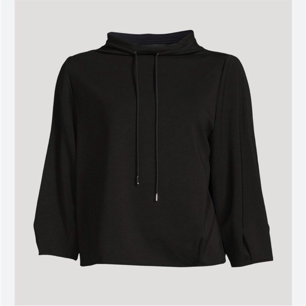 Theory Charcoal Black Drawstring Hoodie